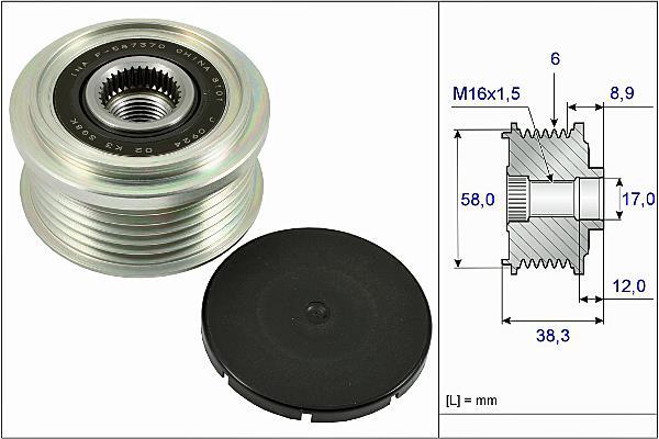 Rueda libre alternador Schaeffler INA 535 0266 10