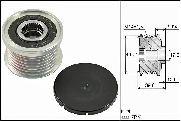 Rueda libre alternador Schaeffler INA ref. 535 0275 10
