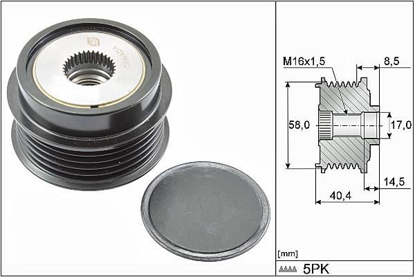 Rueda libre alternador Schaeffler INA ref. 535 0280 10