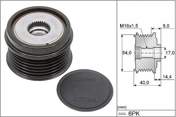 Rueda libre alternador Schaeffler INA 535 0334 10