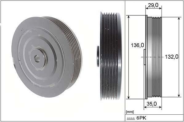 Polia do amortecedor Schaeffler INA ref. 544 0009 10