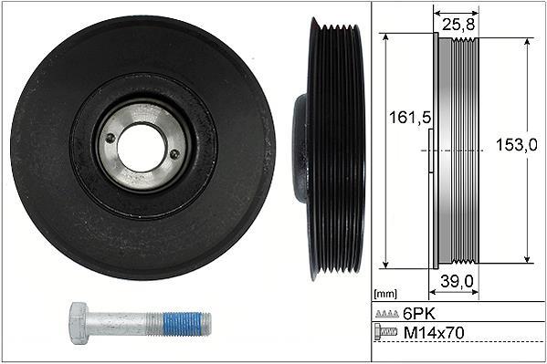 Kit poleas, cigüeñal (Rueda libre, cigüeñal) Schaeffler INA ref. 544 0039 20