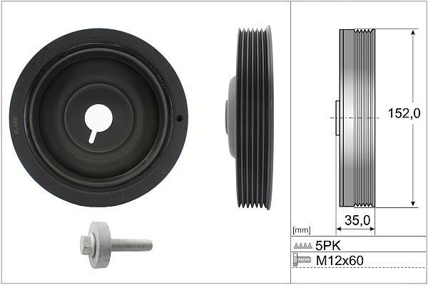 Kit poleas, cigüeñal (Rueda libre, cigüeñal) Schaeffler INA ref. 544 0054 20