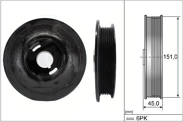 Polea, cigüeñal Schaeffler INA ref. 544 0072 10