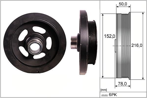 Polia do amortecedor Schaeffler INA ref. 544 0111 10