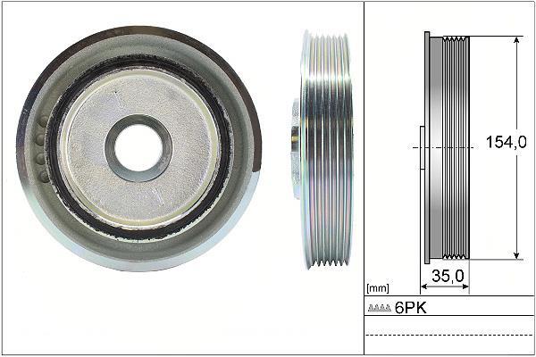 Polea, cigüeñal Schaeffler INA ref. 544 0112 10