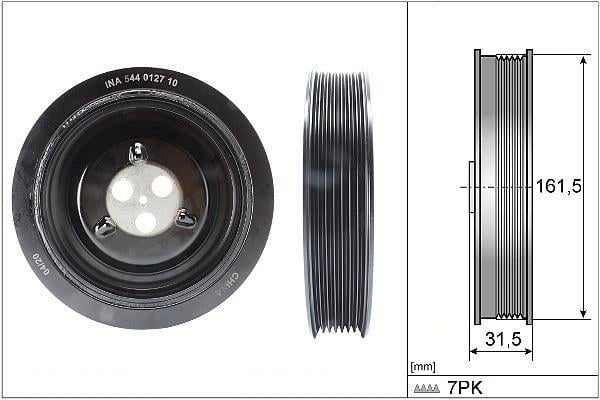 Polea, cigüeñal Schaeffler INA ref. 544 0127 10