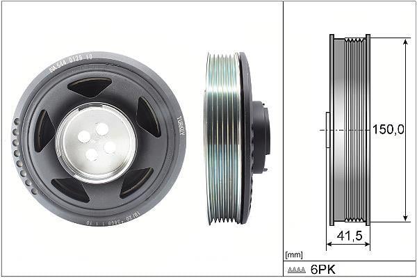 Polea, cigüeñal Schaeffler INA ref. 544 0129 10
