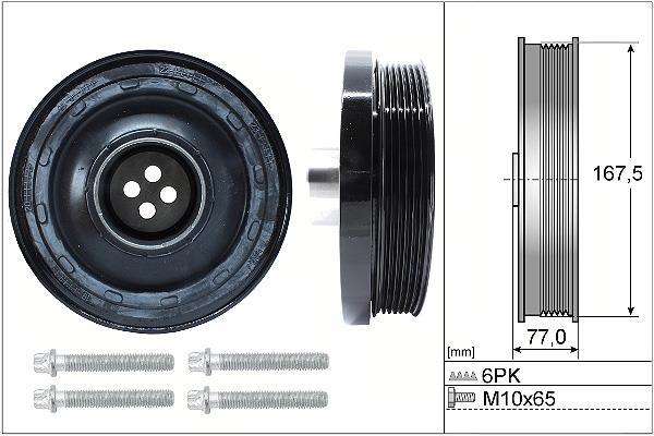 Kit poleas, cigüeñal (Rueda libre, cigüeñal) Schaeffler INA ref. 544 0137 20