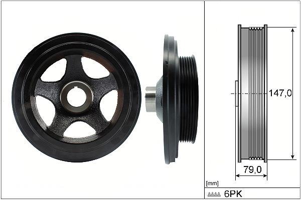 Polea, cigüeñal Schaeffler INA ref. 544 0142 10