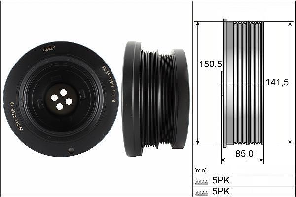 Polea, cigüeñal Schaeffler INA ref. 544 0148 10