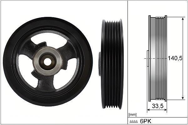 Polea, cigüeñal Schaeffler INA ref. 544 0149 10