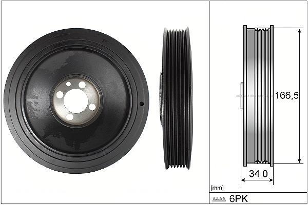 Poulie damper (Poulie de vilebrequin) Schaeffler INA ref. 544 0150 10