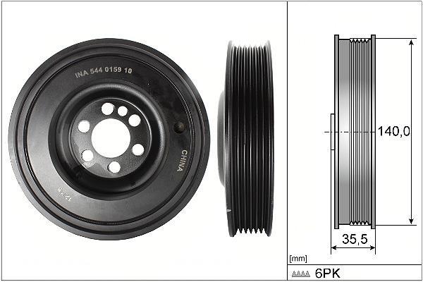 Polea, cigüeñal Schaeffler INA ref. 544 0159 10