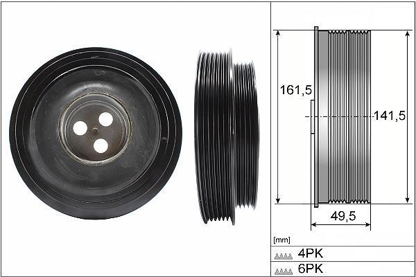 Polea, cigüeñal Schaeffler INA ref. 544 0166 10
