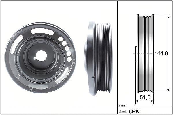 Polia do amortecedor Schaeffler INA ref. 544 0168 10