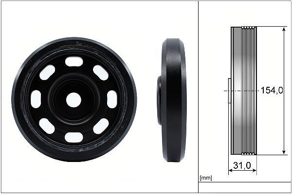 Polea, cigüeñal Schaeffler INA ref. 544 0170 10