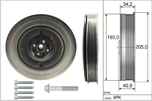 Kit poleas, cigüeñal (Rueda libre, cigüeñal) Schaeffler INA ref. 544 0504 20