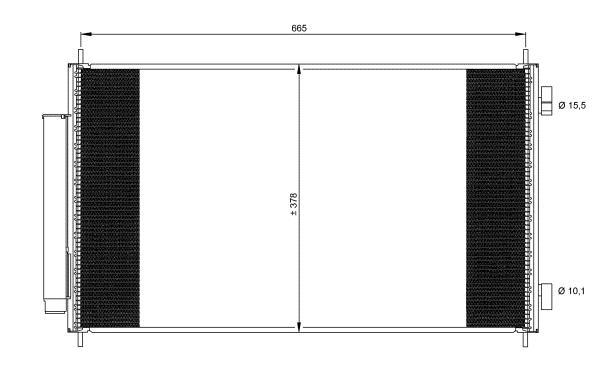 Condensador de climatização NRF B.V. ref. 35864