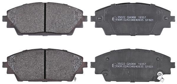 Jeu de 4 plaquettes de frein A.B.S. ALL BRAKE SYSTEMS BV. 35022