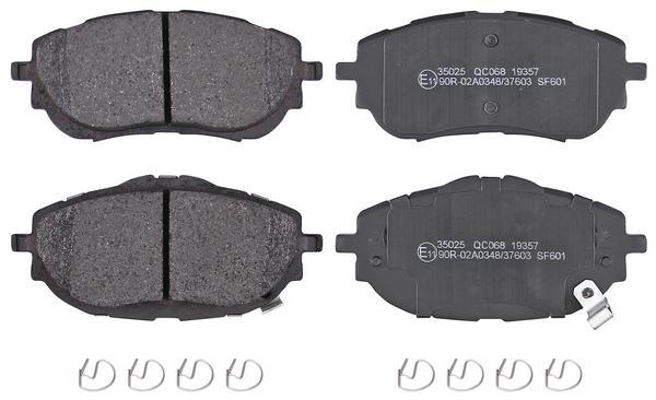 Jeu de 4 plaquettes de frein A.B.S. ALL BRAKE SYSTEMS BV. 35025