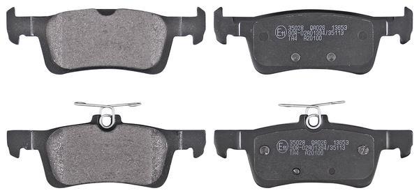 Jeu de 4 plaquettes de frein A.B.S. ALL BRAKE SYSTEMS BV. ref. 35028