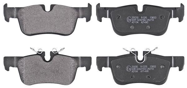 Jeu de 4 plaquettes de frein A.B.S. ALL BRAKE SYSTEMS BV. ref. 35030