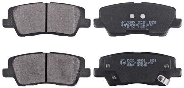 Jogo de 4 pastilhas de travão A.B.S. ALL BRAKE SYSTEMS BV. ref. 35035