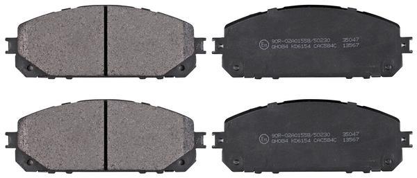 Jogo de 4 pastilhas de travão A.B.S. ALL BRAKE SYSTEMS BV. ref. 35047