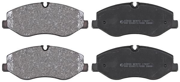 Jeu de 4 plaquettes de frein A.B.S. ALL BRAKE SYSTEMS BV. 35055
