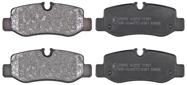 Jeu de 4 plaquettes de frein A.B.S. ALL BRAKE SYSTEMS BV. 35056
