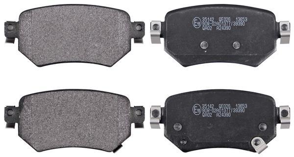Jeu de 4 plaquettes de frein A.B.S. ALL BRAKE SYSTEMS BV. 35142