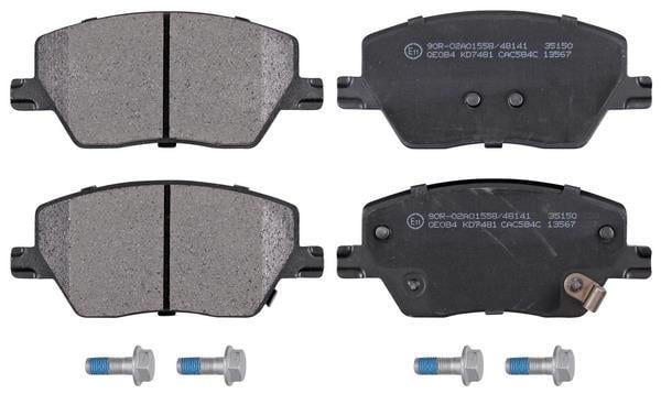 Jogo de 4 pastilhas de travão A.B.S. ALL BRAKE SYSTEMS BV. ref. 35150