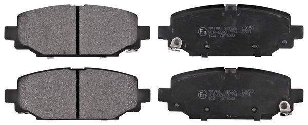 Jeu de 4 plaquettes de frein A.B.S. ALL BRAKE SYSTEMS BV. ref. 35198