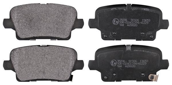 Jogo de 4 pastilhas de travão A.B.S. ALL BRAKE SYSTEMS BV. ref. 35206