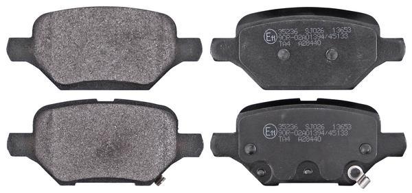 Jogo de 4 pastilhas de travão A.B.S. ALL BRAKE SYSTEMS BV. ref. 35236