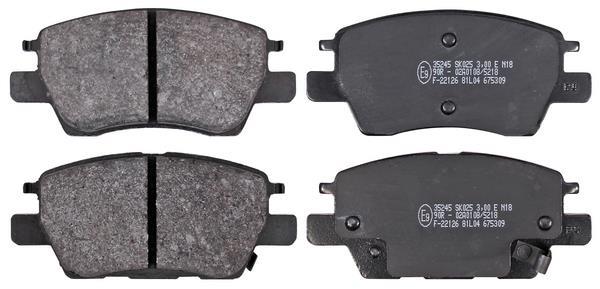 Jogo de 4 pastilhas de travão A.B.S. ALL BRAKE SYSTEMS BV. ref. 35245