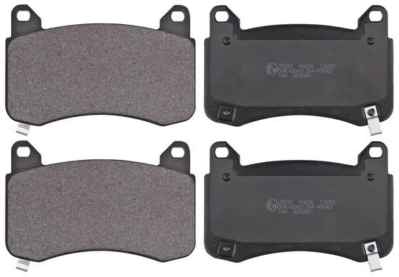 Jeu de 4 plaquettes de frein A.B.S. ALL BRAKE SYSTEMS BV. ref. 35247