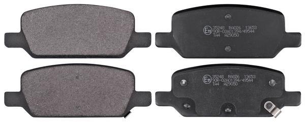 Jeu de 4 plaquettes de frein A.B.S. ALL BRAKE SYSTEMS BV. ref. 35248