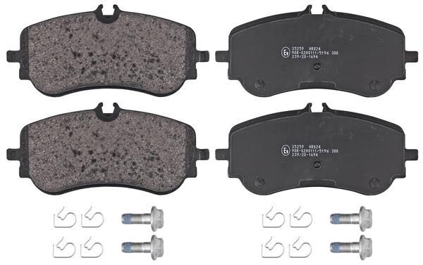 Jogo de 4 pastilhas de travão A.B.S. ALL BRAKE SYSTEMS BV. ref. 35259