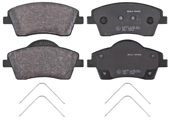 Jeu de 4 plaquettes de frein A.B.S. ALL BRAKE SYSTEMS BV. ref. 35263