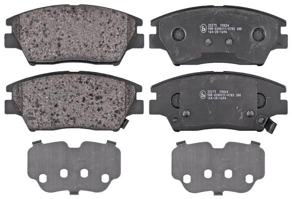 Jeu de 4 plaquettes de frein A.B.S. ALL BRAKE SYSTEMS BV. 35275