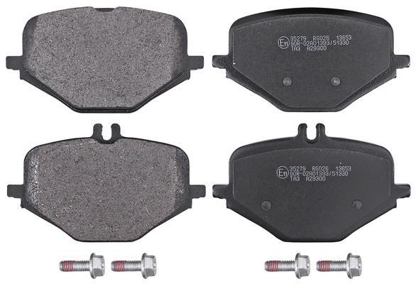 Jeu de 4 plaquettes de frein A.B.S. ALL BRAKE SYSTEMS BV. 35279