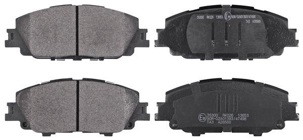Jeu de 4 plaquettes de frein A.B.S. ALL BRAKE SYSTEMS BV. 35300