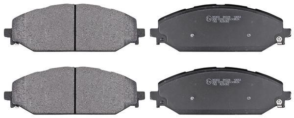Jeu de 4 plaquettes de frein A.B.S. ALL BRAKE SYSTEMS BV. ref. 35303