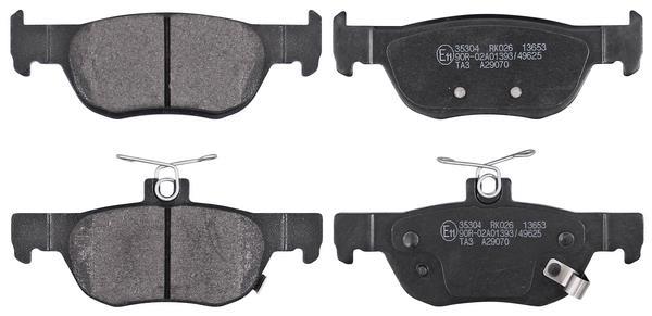 Jeu de 4 plaquettes de frein A.B.S. ALL BRAKE SYSTEMS BV. 35304