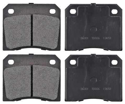 Jogo de 4 pastilhas de travão A.B.S. ALL BRAKE SYSTEMS BV. ref. 36001