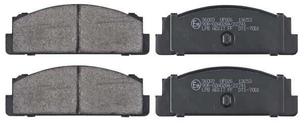 Jogo de 4 pastilhas de travão A.B.S. ALL BRAKE SYSTEMS BV. ref. 36003