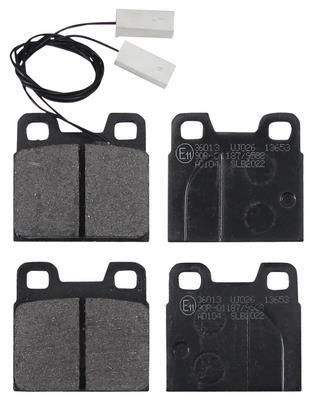 Jogo de 4 pastilhas de travão A.B.S. ALL BRAKE SYSTEMS BV. ref. 36013