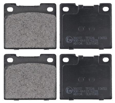 Jogo de 4 pastilhas de travão A.B.S. ALL BRAKE SYSTEMS BV. ref. 36037